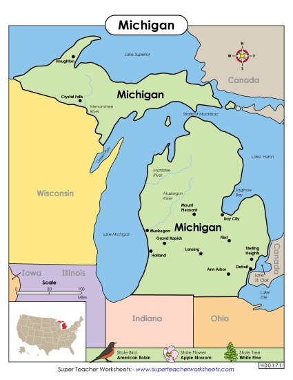 Maps - Map of Michigan