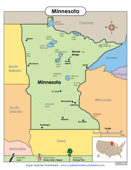 Maps - Map of Minnesota