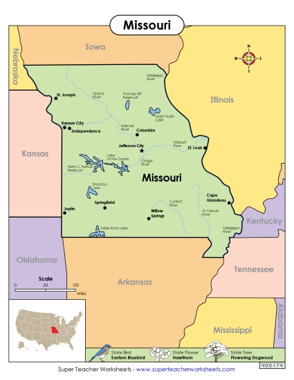 Maps - Map of Missouri