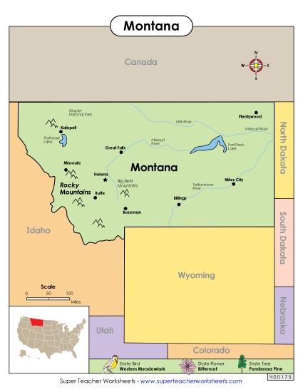 Maps - Map of Montana