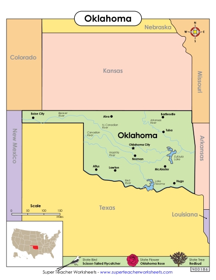 Maps - Map of Oklahoma