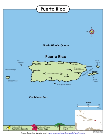 Maps - Map of Puerto Rico