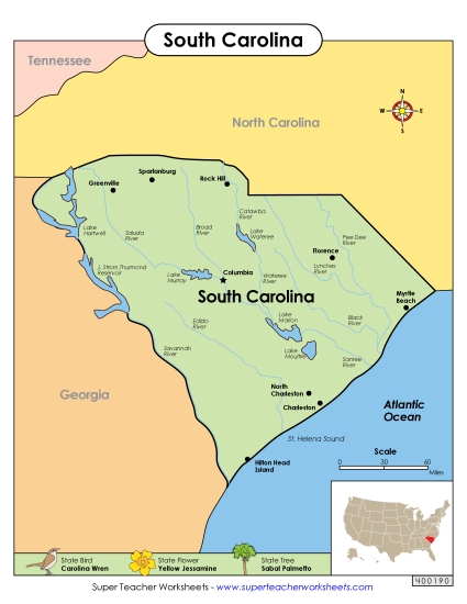 Maps - Map of South Carolina Maps - Map of South Carolina