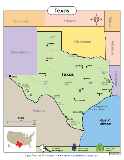 Maps - Map of Texas