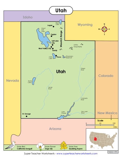 Maps - Map of Utah Maps - Map of Utah
