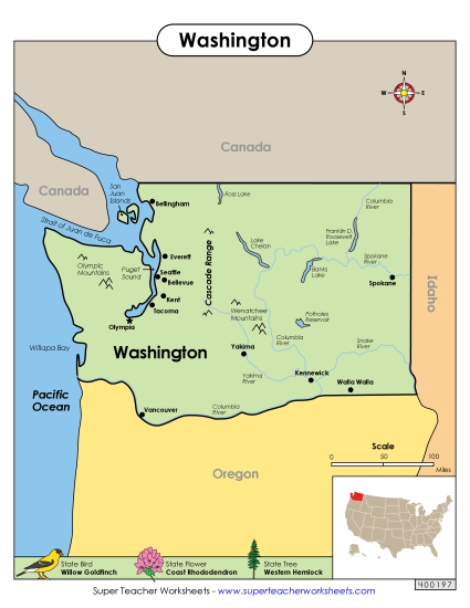Maps - Map of Washington