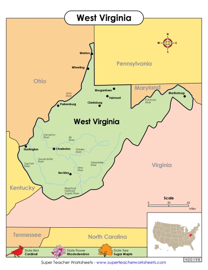 Maps - Map of West Virginia Maps - Map of West Virginia