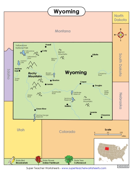 Maps - Map of Wyoming