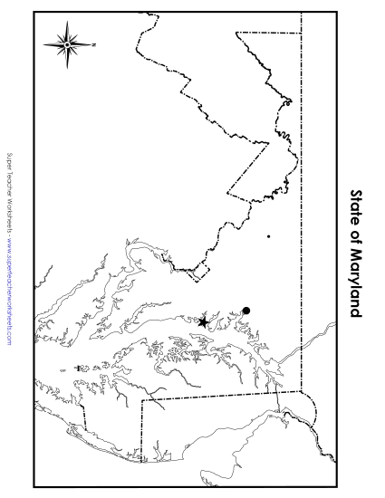 Maryland - Maryland Map (Blank Cities) Maryland - Maryland Map (Blank Cities)