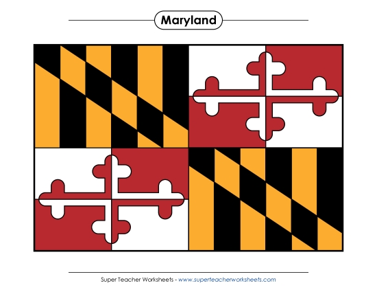 Flags & Seals - Maryland State Flag (Full-Color Version) Flags & Seals - Maryland State Flag (Full-Color Version)