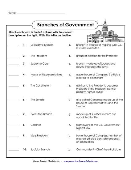 Worksheets - Matching Worksheets - Matching