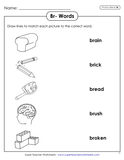Worksheets - Matching Worksheet