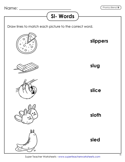 Worksheets - Matching Worksheet 