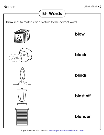 Worksheets - Matching Worksheet