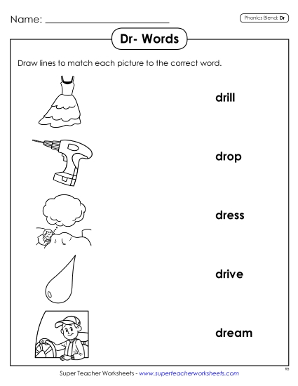 Worksheets - Matching Worksheet