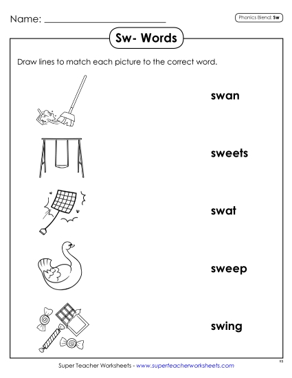 Worksheets - Matching Worksheet