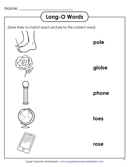 Worksheets - Matching Worksheet - Long Worksheets - Matching Worksheet - Long