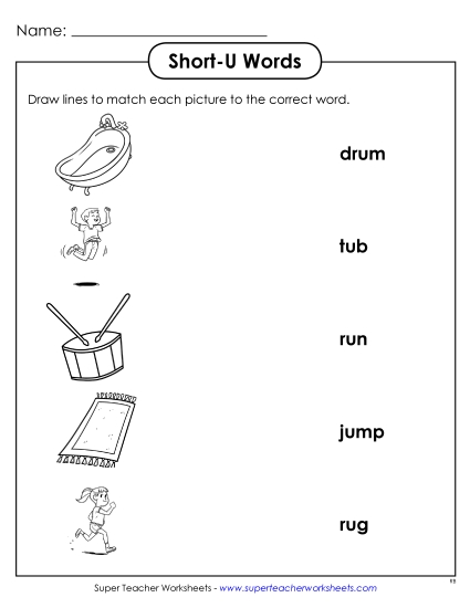 Worksheets - Matching Worksheet