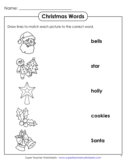 Worksheets - Matching Worksheet