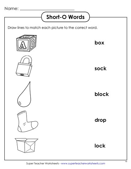 Worksheets - Matching Worksheet - Short Worksheets - Matching Worksheet - Short