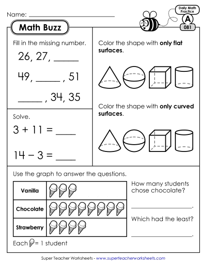 Math Buzz: Week 17 Worksheets 81 through 85 Math Buzz: Week 17 Worksheets 81 through 85