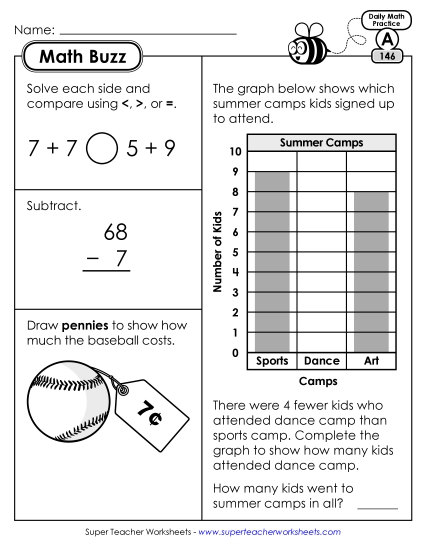 Math Buzz: Week 30 Worksheets 146 through 150 Math Buzz: Week 30 Worksheets 146 through 150