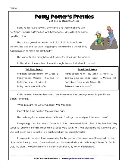 Mixed Math (Level B: Grade 2) - Math Story - Garden (Grades 3-5) Mixed Math (Level B: Grade 2) - Math Story - Garden (Grades 3-5)
