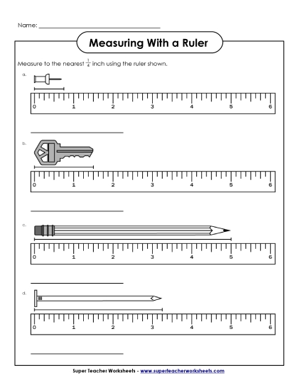 Nearest Quarter Inch - Measuring - Nearest Quarter Inch #1