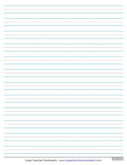 Paper - Medium Dotted Lines (No Line for Name)