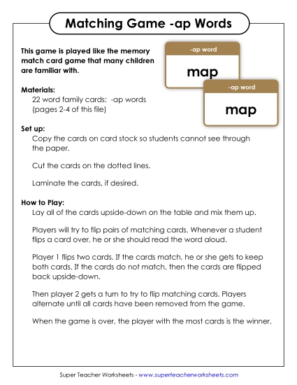 Word Games - Memory Match Game (-ap) Word Games - Memory Match Game (-ap)
