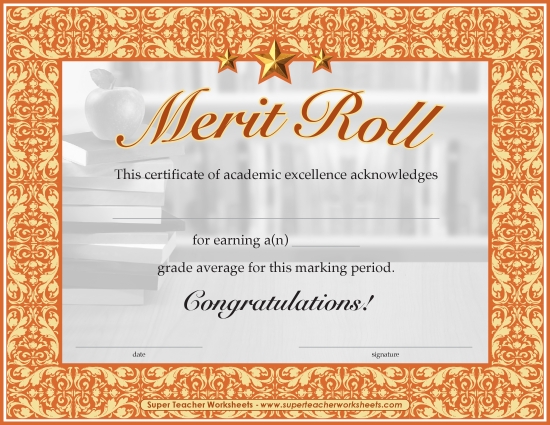 Honor and Merit Rolls - Merit Roll