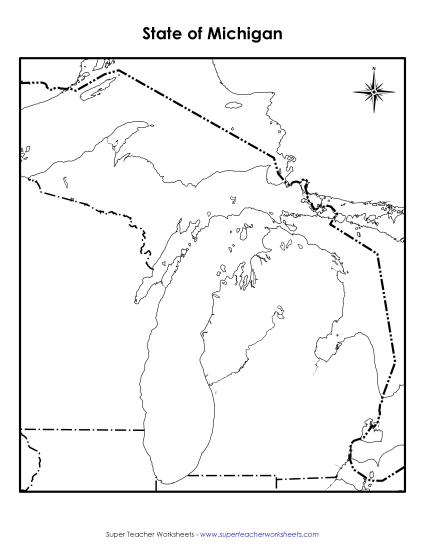 Maps - Michigan Map (Blank) Maps - Michigan Map (Blank)