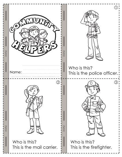 Community Helpers - Mini-Book: Community Helpers