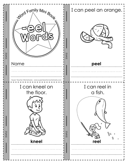 Worksheets - Mini-book (-eel) Worksheets - Mini-book (-eel)