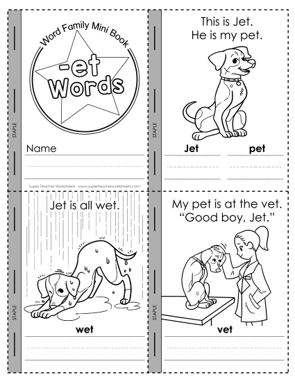 Worksheets - Mini-Book (-et)