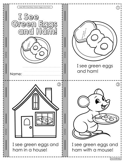 Activities - Mini-Book: I See Green Eggs & Ham