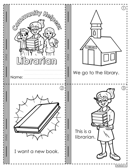 Mini Books - Mini-Book: Librarian