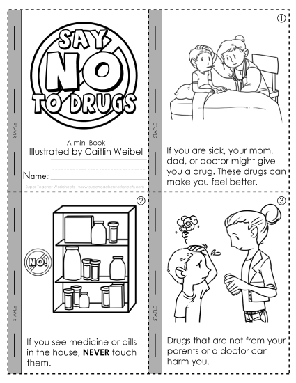 Mini-Book - Mini-Book: Say No to Drugs Mini-Book - Mini-Book: Say No to Drugs