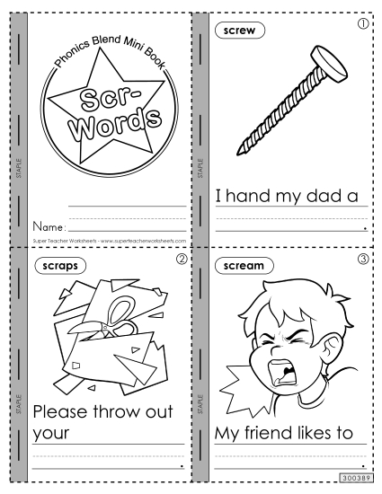 Worksheets - Mini-Book (Scr- Words) Worksheets - Mini-Book (Scr- Words)