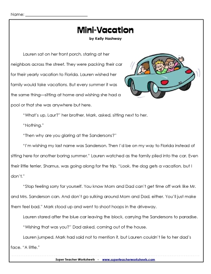 Fiction Stories - Mini-Vacation Fiction Stories - Mini-Vacation
