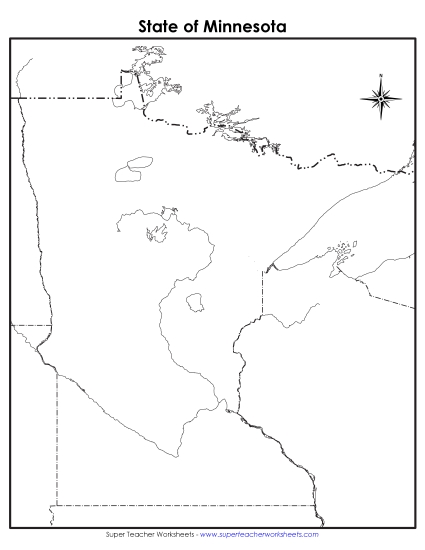 Minnesota - Minnesota Map (Blank)