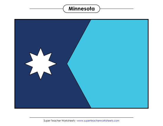 Flags & Seals - Minnesota State Flag (Full-Color Version)
