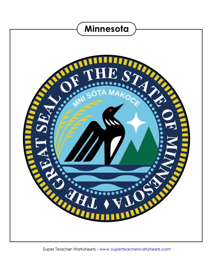 Flags & Seals - Minnesota State Seal (Full-Color Version) Flags & Seals - Minnesota State Seal (Full-Color Version)