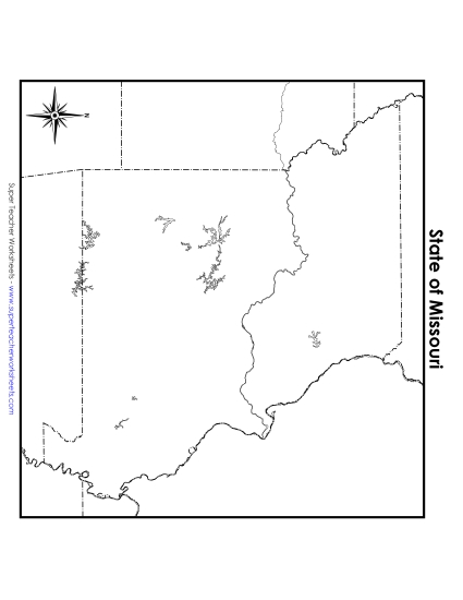 Maps - Missouri Map (Blank)