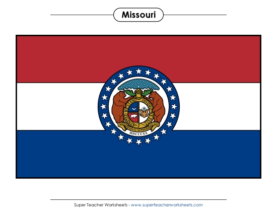 Flags & Seals - Missouri State Flag (Full-Color Version)