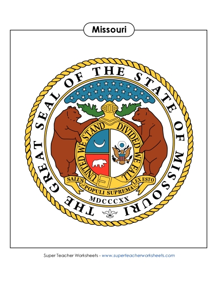 Flags & Seals - Missouri State Seal (Full-Color Version)