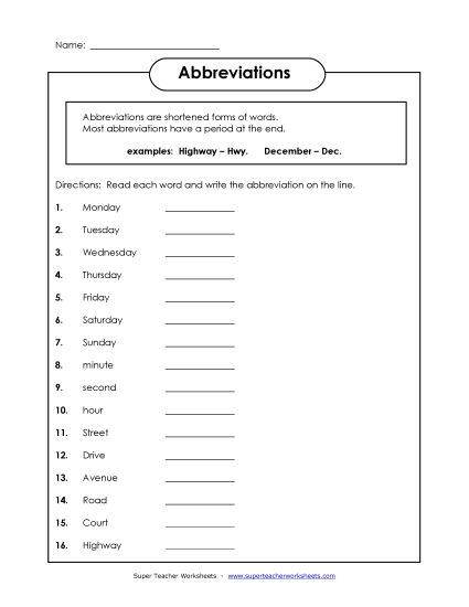 Mixed Abbreviations - Mixed Abbreviations 2