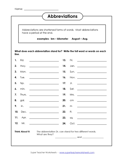 Mixed Abbreviations - Mixed Abbreviations