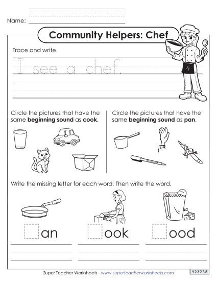 Early Literacy - Mixed Literacy Skills: Chef