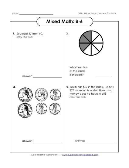 Mixed Math (Level B: Grade 2) - Mixed Math: B6